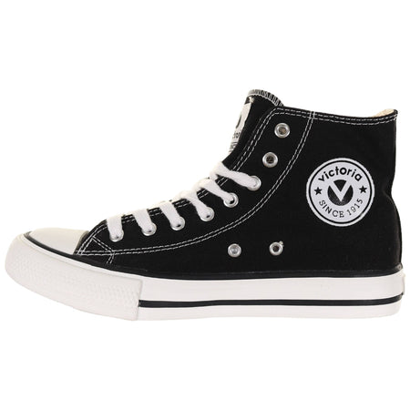 Victoria scarpe nere alte donna Tribu Sneakers Victoria