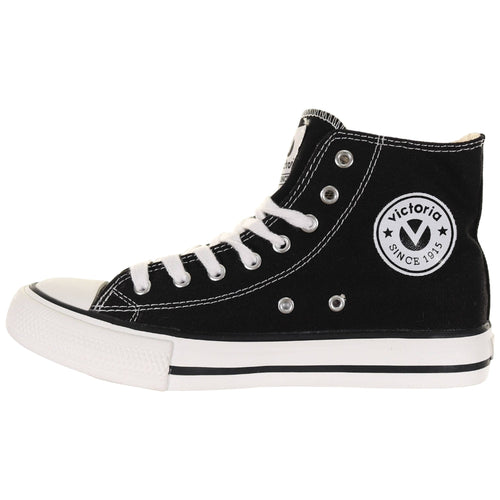 Victoria scarpe nere alte donna Tribu Sneakers Victoria