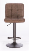 Sgabello alto Greyson Vintage Marrone per cucina ad isola e piano Bar con poggiapiedi e schienale Confezione da 2 Pezzi
