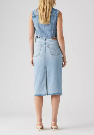 LEVI'S GONNA HR BACK SLIT SKIRT RIVETING da donna