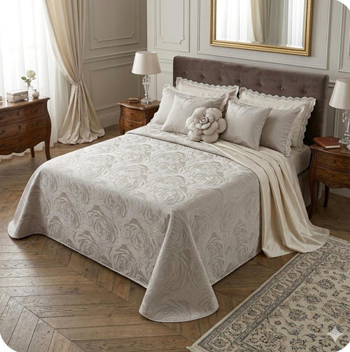 Copriletto Matrimoniale Bagliore David Jacquard 270x270 cm