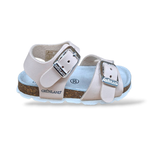 Sandalo Bio Sughero Bambine Grunland Junior Aria Pesca – Primissimi Passi Fibia EVA Taglia 20-24
