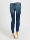 Guess Jeans Donna Slim In Cotone Stretch A Vita Bassa Jeans Con Fondo Stretto Modello A 5 Tasche Con Chiusura A Cerniera