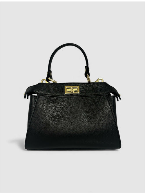 DOPPIASE Borsa a mano Micro in vera pelle Made in Italy 23x16x12cm