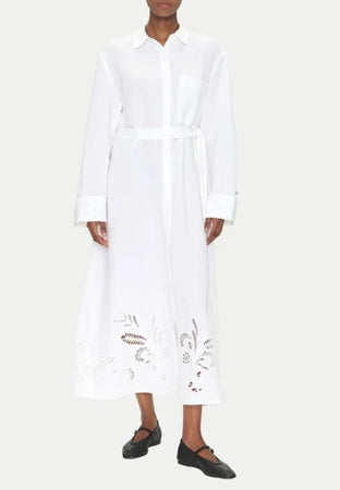 Tommy Hilfiger Abito BRODERIE ANGLAISE LI SHIRT DRESS da donna