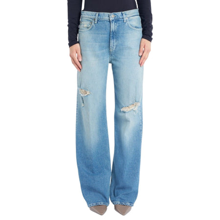 DONDUP pantaloni donna dondup - pantalone francine - denim da donna