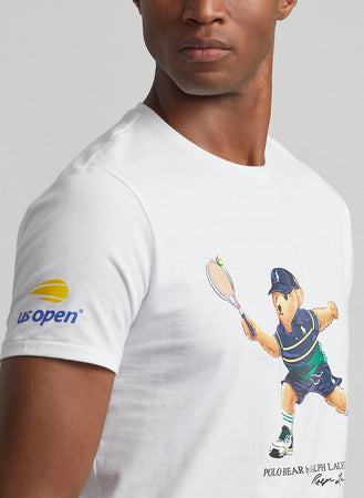 Polo Ralph Lauren T-shirt Uomo Orsetto Tennis Us Open Polo Bear In Jersey
