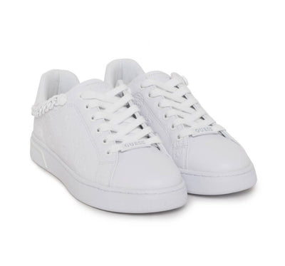 Guess Fl5 Riy-fal12 Sneakers Donna Punta Tonda Con Lacci E Suola In Gomma 2,5cm Scarpe Casual Con Fodera Interna E Logo