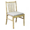Sedia Cuba Libre in legno di Bamboo, con cuscino, 48 x 48 x 45/85 cm