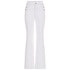Guess pantalone svasato bianco New Faye W4BA0P WFQYB G012 Pantaloni Guess
