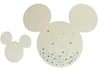 Tag Nascita Bimbo Biglietto invito Disney Mickey Stars Carta