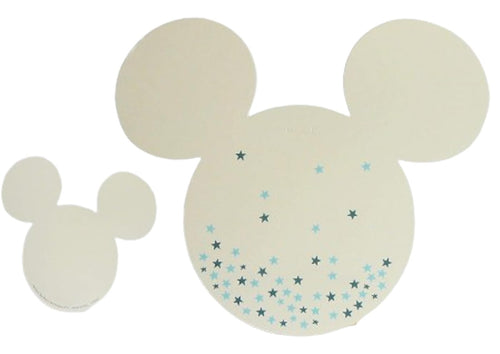 Tag Nascita Bimbo Biglietto invito Disney Mickey Stars Carta