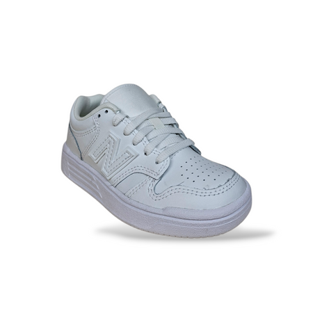 New Balance 480 Bambino Bianco | Sneakers in Pelle Eleganti Scuola e Cerimonia