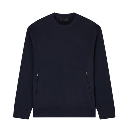 EMPORIO ARMANI felpe senza cappuccio uomo emporio armani - sweatshirt - blu da uomo