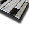 Pannelli 3D Rivestimento a parete in PVC effetto MARMO B&W 96x48cm Realistici, isolanti, idrorepellenti.