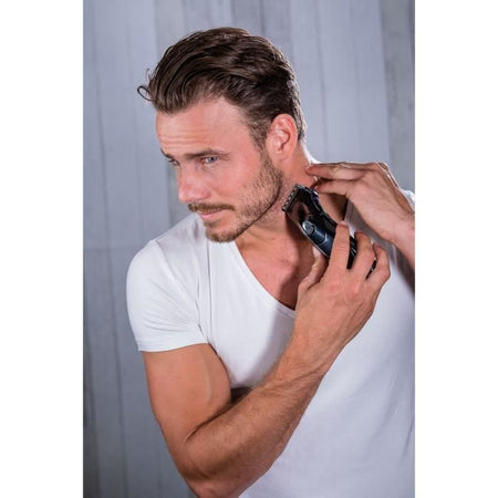 Tagliacapelli e regolabarba - WAHL - HAIRCUT & BEARD - 3,5 W - 10 pettini - Autonomia: 40 min - Nero