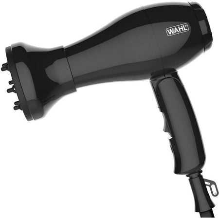 Asciugacapelli da viaggio - WAHL - ASCIUGACAPELLI DA VIAGGIO - 1000 W - 2 velocità - Nero