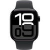 Apple Watch Series 10 GPS - 42 mm - Cassa in alluminio Jet Black - Bracciale sportivo nero - S/M