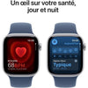 Apple Watch Series 10 GPS - 42 mm - Cassa in alluminio color argento - Cinturino Sport denim - M/L