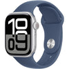 Apple Watch Series 10 GPS - 42 mm - Cassa in alluminio color argento - Cinturino Sport denim - M/L