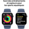 Apple Watch Series 10 GPS - 42 mm - Cassa in alluminio color argento - Cinturino Sport denim - S/M