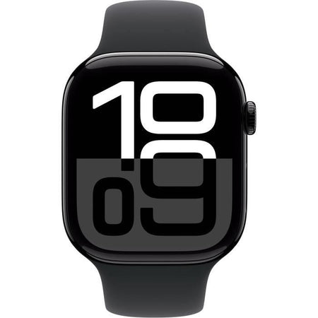 Apple Watch Series 10 GPS - 46 mm - Cassa in alluminio Jet Black - Cinturino Sport nero - M/L
