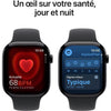 Apple Watch Series 10 GPS - 46 mm - Cassa in alluminio Jet Black - Cinturino Sport nero - M/L