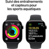 Apple Watch Series 10 GPS - 46 mm - Cassa in alluminio Jet Black - Cinturino Sport nero - M/L