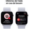 Apple Watch Series 10 GPS - 46 mm - Cassa in alluminio color argento - Cinturino Sport Loop blu nuvola