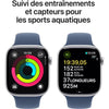 Apple Watch Series 10 GPS - 46 mm - Cassa in alluminio color argento - Cinturino Sport denim - M/L