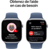 Apple Watch Series 10 GPS - 46 mm - Cassa in alluminio color argento - Cinturino Sport denim - S/M