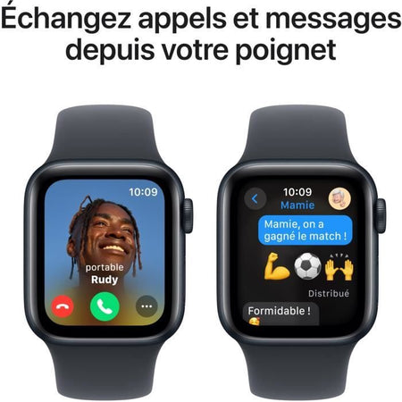 Apple Watch SE GPS - 40 mm - Cassa in alluminio Midnight - Cinturino Sport Midnight - S/M