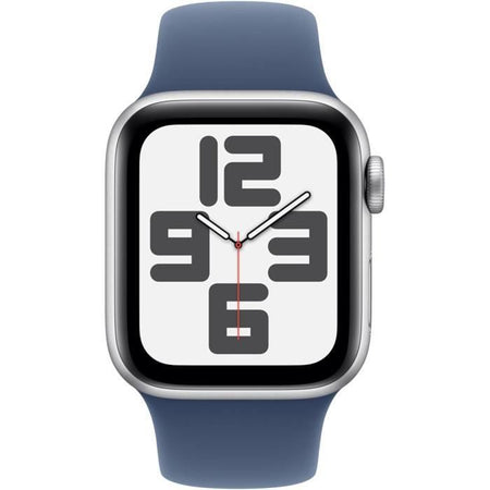 Apple Watch SE GPS - 40 mm - Cassa in alluminio color argento - Cinturino Sport denim - S/M