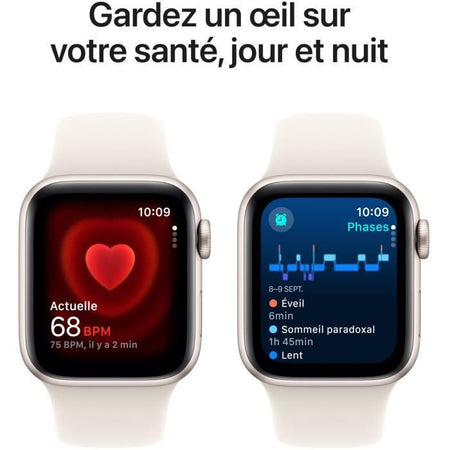 Apple Watch SE GPS - 40 mm - Cassa in alluminio Starlight - Cinturino sportivo Starlight - M/L