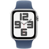 Apple Watch SE GPS - 44 mm - Cassa in alluminio argento - Cinturino Sport denim - M/L
