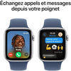 Apple Watch SE GPS - 44 mm - Cassa in alluminio argento - Cinturino Sport denim - M/L