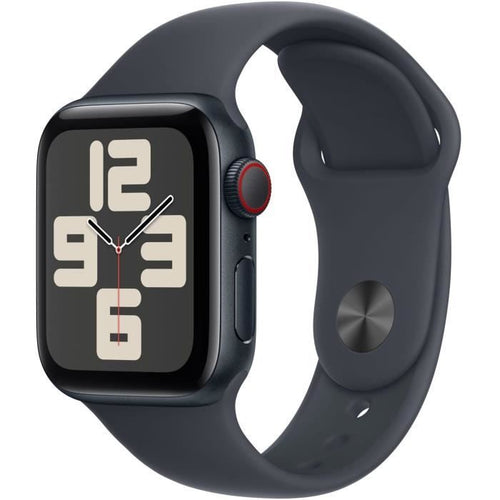 Apple Watch SE GPS + Cellular - 40 mm - Cassa in alluminio Midnight - Cinturino Sport Midnight - S/M