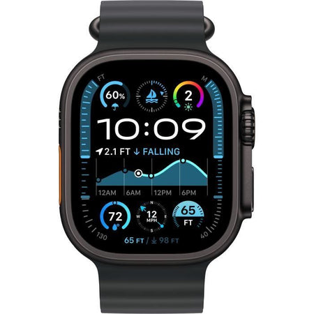 Apple Watch Ultra 2 GPS + Cellular - 49mm - Cassa in titanio nero - Cinturino nero oceano