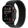 Apple Watch Ultra 2 GPS + Cellular - 49mm - Cassa in Titanio Nero - Cinturino Trail Loop Nero - S/M