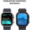 Apple Watch Ultra 2 GPS + Cellular - 49 mm - Cassa in titanio nero - cinturino Alpine Loop verde scuro - Small