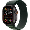 Apple Watch Ultra 2 GPS + Cellular - 49 mm - Cassa in titanio nero - cinturino Alpine Loop verde scuro - Small