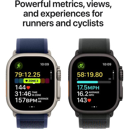 Apple Watch Ultra 2 GPS + Cellular - 49 mm - Cassa in titanio nero - cinturino Alpine Loop verde scuro - Small