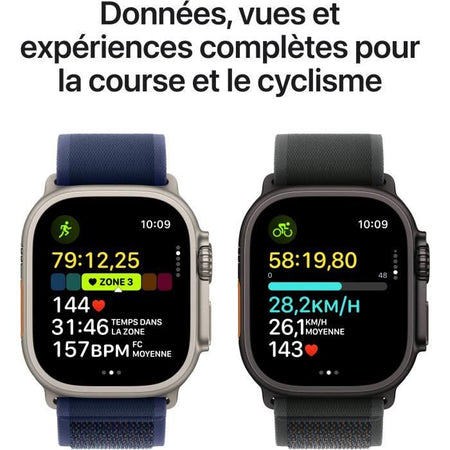Apple Watch Ultra 2 GPS + Cellular - 49mm - Cassa in Titanio Nero - Cinturino Milanese Loop in Titanio Nero - L