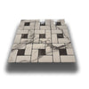 Piastrelle 3D Autoadesive in PET acustiche e isolanti 30x30cm (4mm spessore) TRAPEZI CARRARA