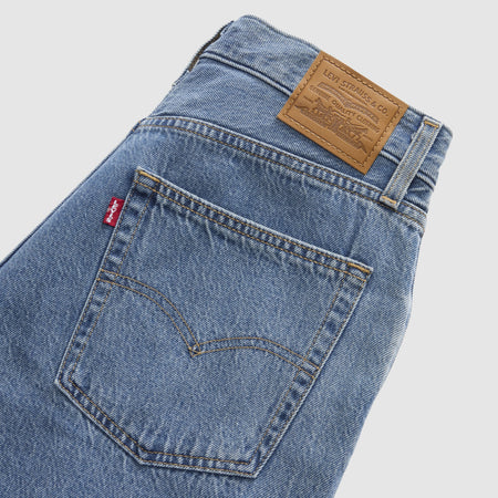 Levi's Jort Baggy Dad Bermuda donna denim oversize vita media Own It Blu