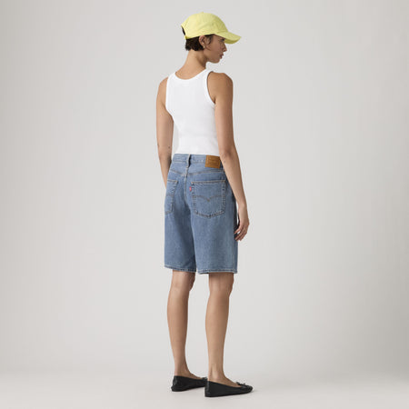 Levi's Jort Baggy Dad Bermuda donna denim oversize vita media Own It Blu