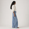 Jeans donna Levi's XL Straight oversize in TENCEL blu gamba larga vita media