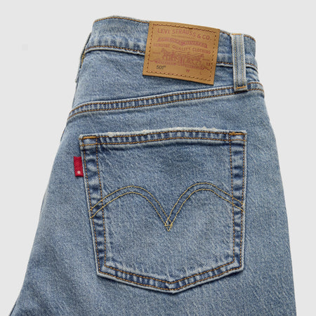 Levi's 501 Crop Lightweight jeans donna Roaming On Two denim chiaro vita alta straight jeans donna