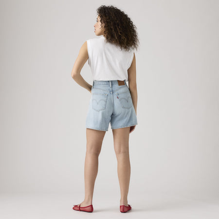 Levi's Short Oversize Bermuda Donna Vita Alta Denim Blu Far And Wide A93110000