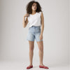 Levi's Short Oversize Bermuda Donna Vita Alta Denim Blu Far And Wide A93110000